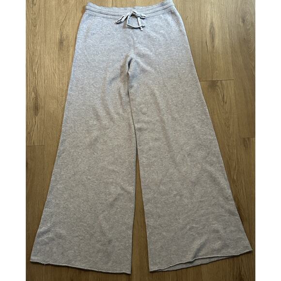 Jaki London Women's Wide Leg Pants Gray Relaxed Soft Knit Loungewear-Size S/M - Picture 1 of 4